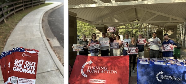 Turning Point Action reaching voters